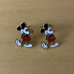 Women’s Disney Earrings, Mickey Mouse Classic Enamel Studs